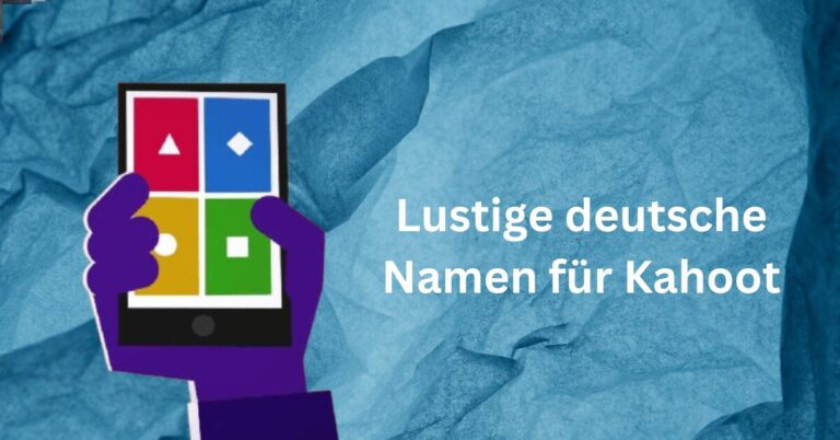 Lustige deutsche Namen für Kahoot